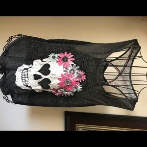 Skull Racerback Tank Top